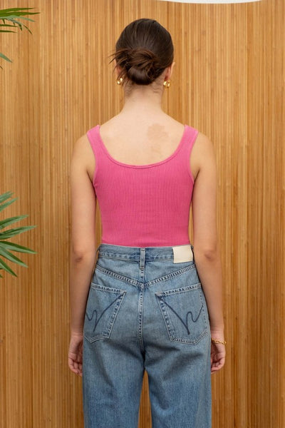 Snap Up Tank - Pink