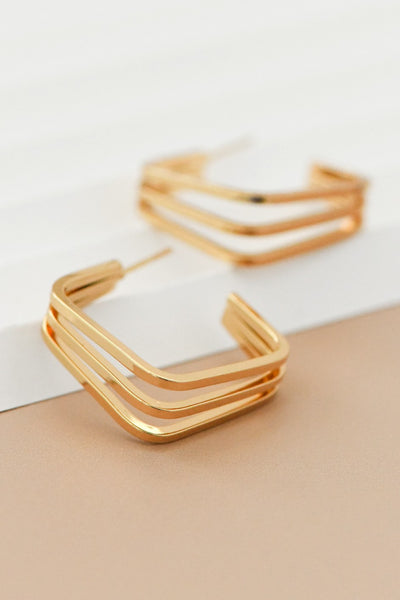 Triple Square Hoops