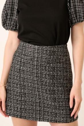 Taylor Tweed Mini Skirt