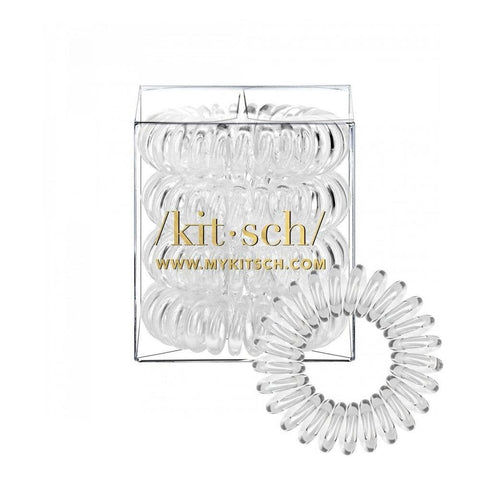 Spiral Hair Coils 4 Pack - Clear