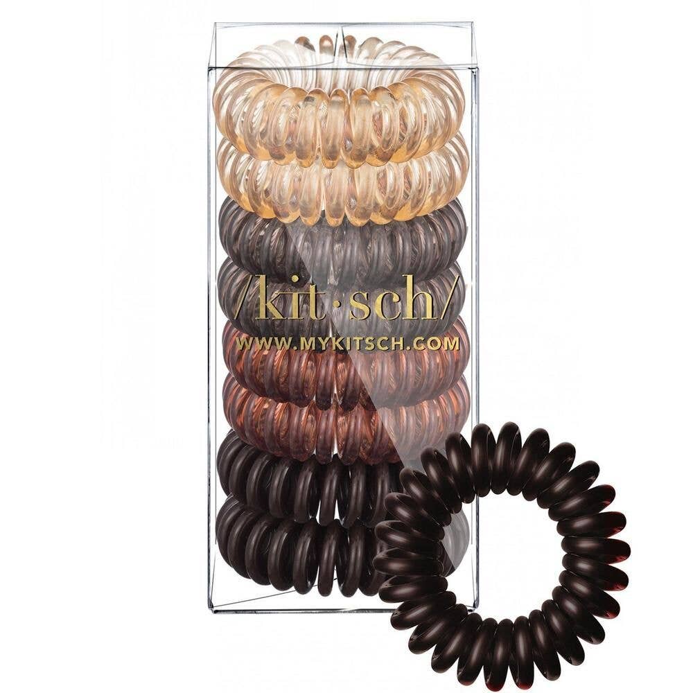 Spiral Hair Coils 8 Pack - Brunette