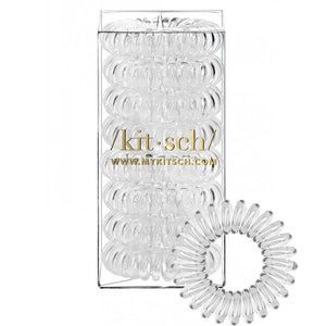 Spiral Hair Coils 8 Pack - Clear
