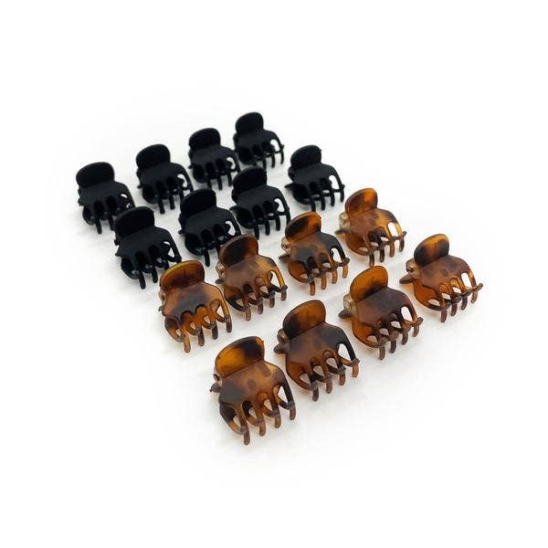 Eco-Friendly Mini Claw Clips - 16pc