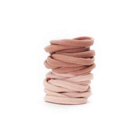 Recycled Nylon Elastics 20pc Set - Blush