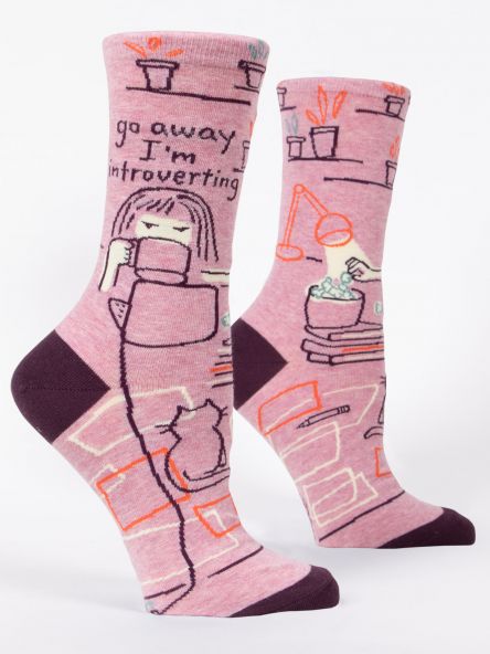 Go Away, I'm Introverting - Women's Crew Socks