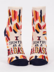 I Identify as Badass - Women's Ankle Socks