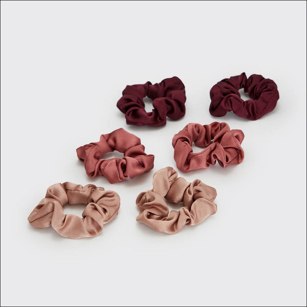Holiday Satin Scrunchies - Mulberry Spice