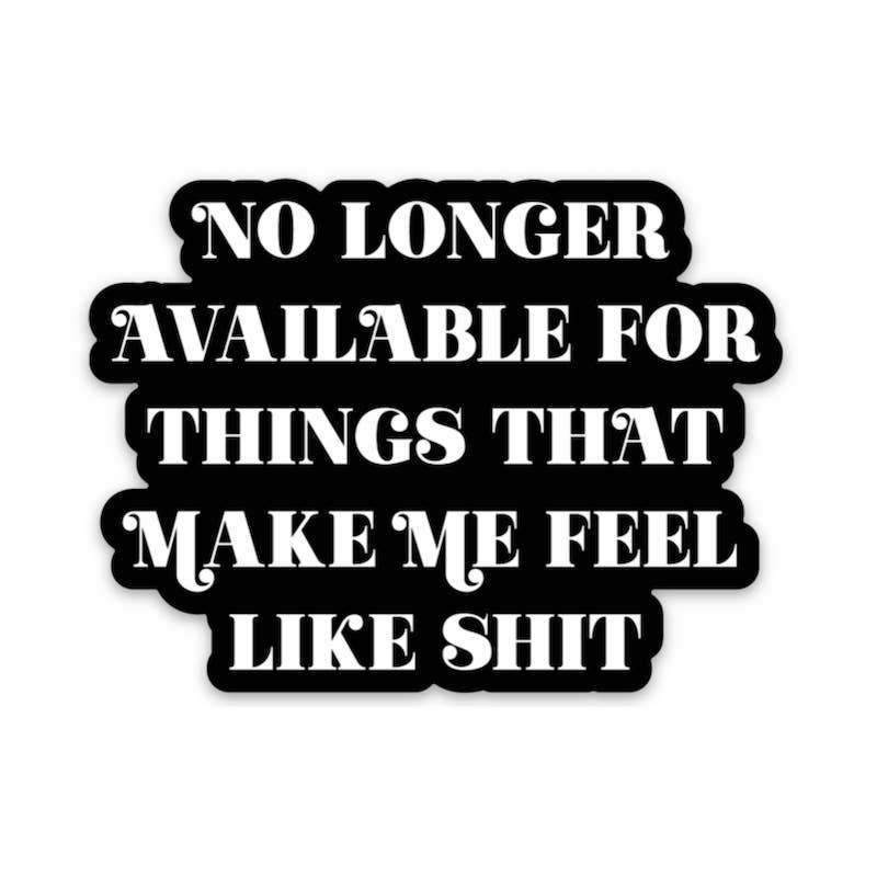 "No Longer Available" Sticker