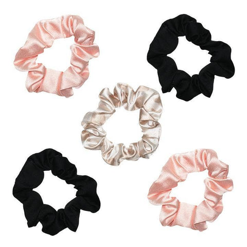 Satin Sleep Scrunchies - 5 Pack