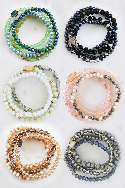 Beaded Bracelet Set - 4