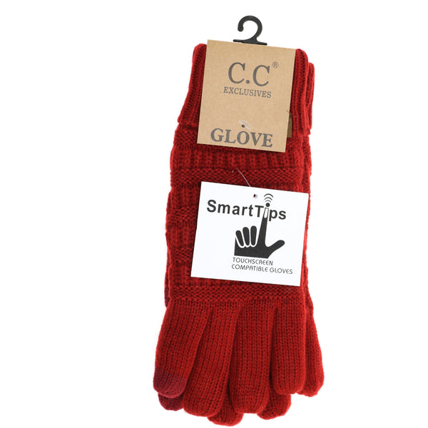 CC Knit Gloves - Solid