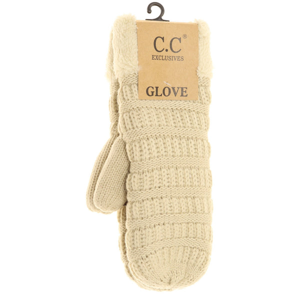 CC Knit Mittens - Solid