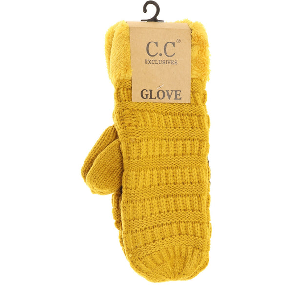 CC Knit Mittens - Solid