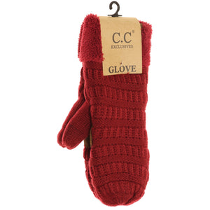 CC Knit Mittens - Solid