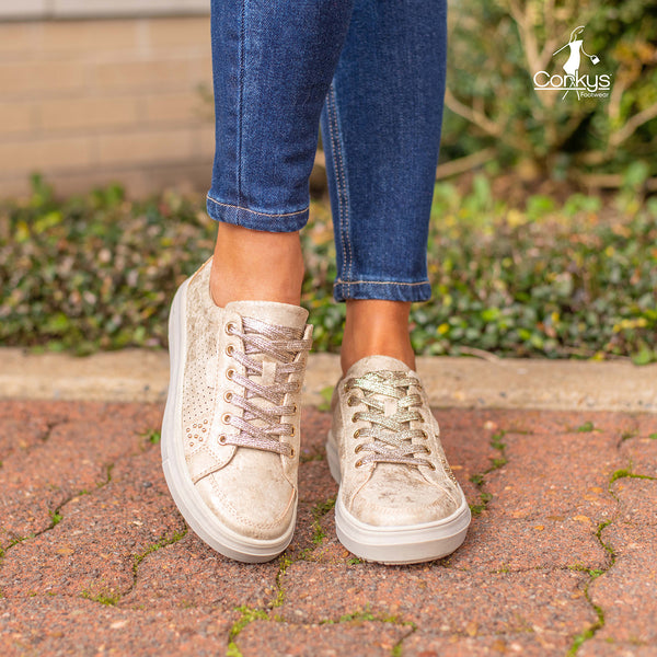 Corky's Down Time Metallic Sneakers