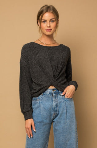 Gia Charcoal Pullover