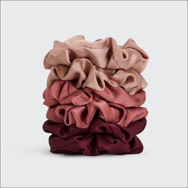 Holiday Satin Scrunchies - Mulberry Spice