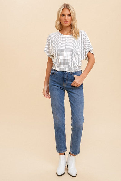 Isla Striped Top - Black & White