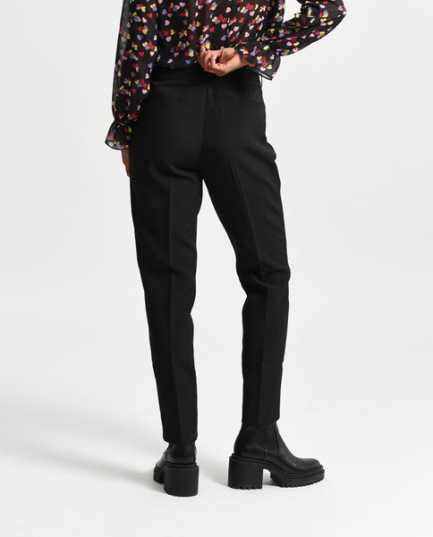 Black Pleated Pocket Dress Pants