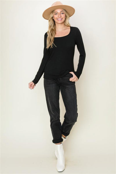 Sasha Scoop Neck Top