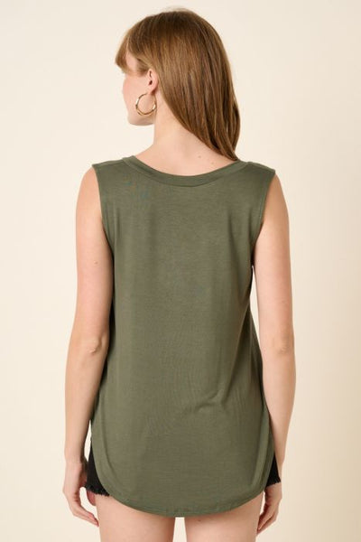 Bethany Bamboo Tank - Green