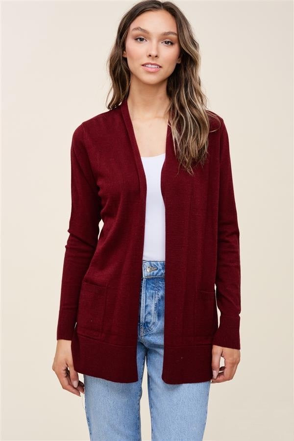 Sarah Cardigan - Burgundy