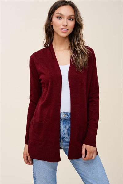 Sarah Cardigan - Burgundy