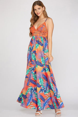 Crochet Top Maxi Dress
