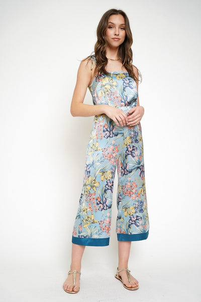 Floral Satin Camisole Tank