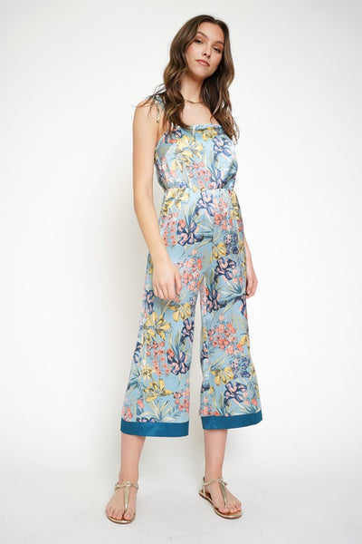 Floral Satin Camisole Tank
