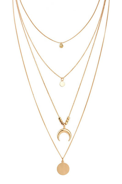 Multi Layer Necklace - Gold