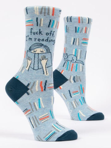 Fuck Off, I'm Reading - Women's Crew Socks
