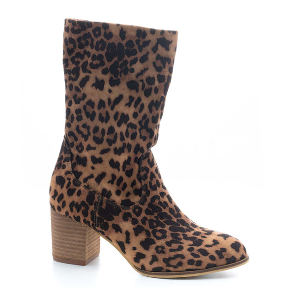 Leopard Print Midi Boots