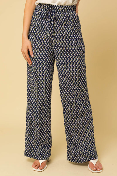 Navy Blue Geo Pants