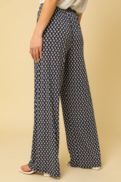 Navy Blue Geo Pants