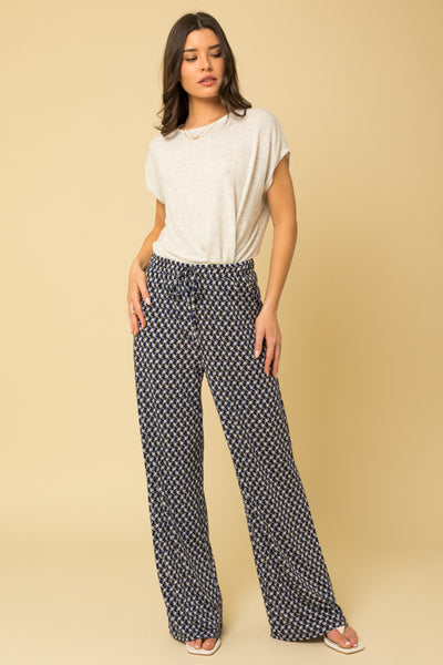 Navy Blue Geo Pants