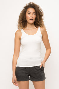 Ribbed Tank Top - Ivory