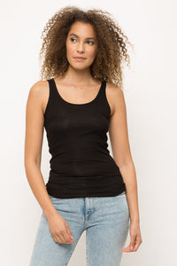 Ribbed Tank Top - Black