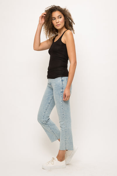 Ribbed Tank Top - Black