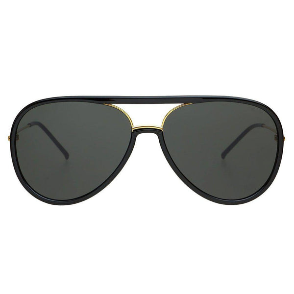 Shay Aviator Sunglasses - Black