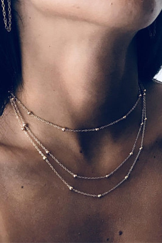 Silver Multi-Layer Necklace