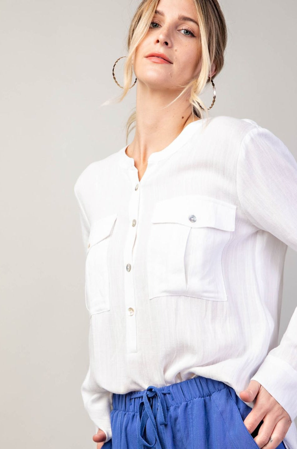 White Button Down