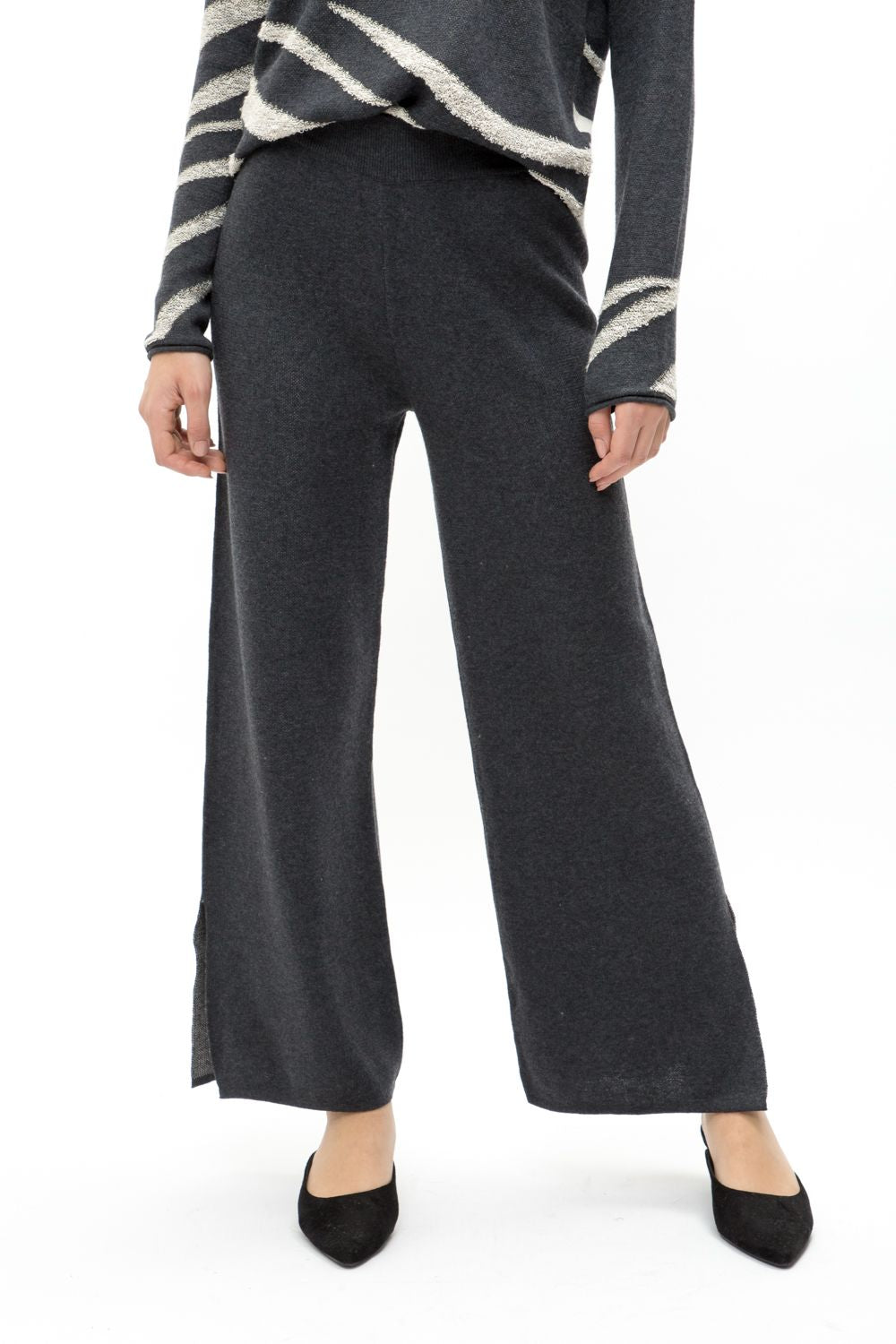 Wide Leg Sweater Pants